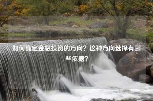 如何确定金融投资的方向？这种方向选择有哪些依据？