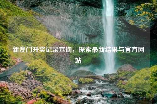 新澳门开奖记录查询，探索最新结果与官方网站